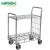 Import Heavy duty warehouse logistic turnover double handle platform trolley from China