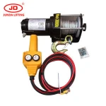 Heavy duty wire rope electric mini truck winch 12/24v