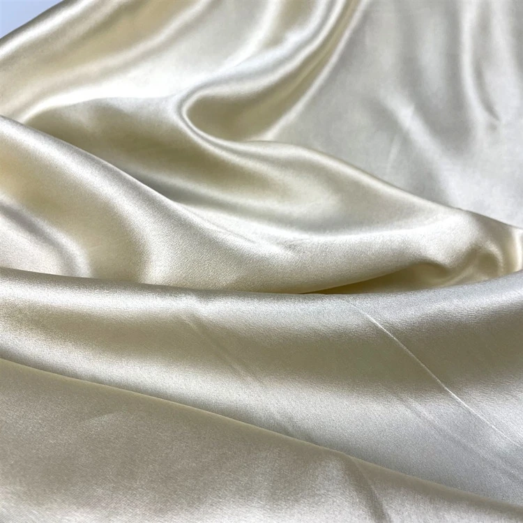 Heavy weight Mulberry Silk satin dyed silk  duchess satin fabric for wedding  dress mulberry silk fabric