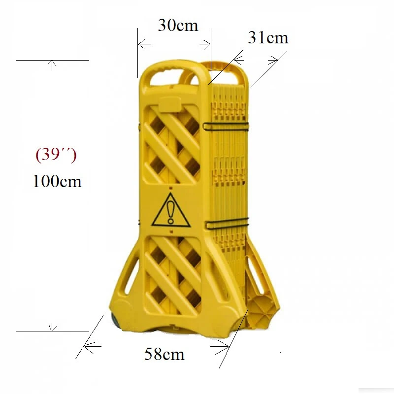 Height 100cm commercial expandable road safety barrier fence