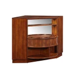 Hentz Midcentury Modern Rotating Corner Bar Cabinet