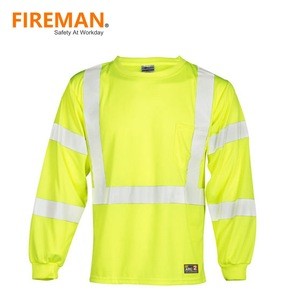 Hi vis  modacrylic cotton flame resistant FR uniform shirt HRC2