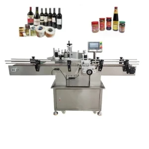 High Efficiency Round Bottle Stick Label Machine Flat Stick Labeling Machine