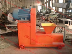 High efficient screw straw biomass rice husk wood sawdust fuel briquette press making used machine price