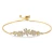 Import High fashion luxurious jewelry adjustable chain bangle full diamonds top quality zircons flower shape women bracelet from China