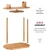 Import High-Grade Wooden Wine Rack &amp; Wine Glass Holder  100% Natural Bamboo Wine Holder - 360 Swivel Free Standing from China