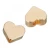 Import high polished gold plated brass metal heart beads for jewelry making bulk from China