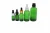 Import high quality 15ml 50ml amber Green body beard olive glass hair dispenser essential oil bottle with euro dropper cap from China