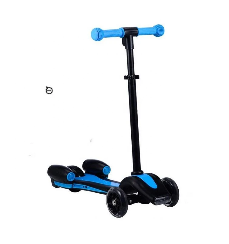 High quality 3 wheel kids foot kick step pedal scooter bike with Music , LED and Fog (S7-102)