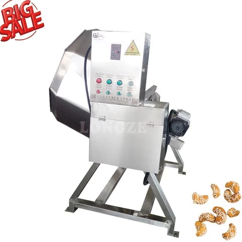 High Quality Automatic Rotary Drum Type Flavor Machine Sweet Almond Sugar Glazed Coating Machine