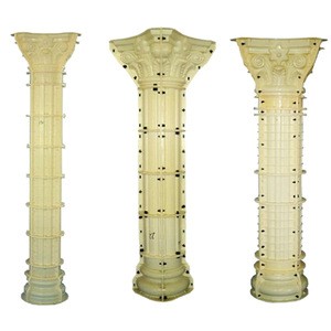 High quality Building material Outdoor Decorative plastic concrete roman column mould