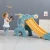 Import High quality children indoor playground baby multifunctional toys kids cheap plastic slide swing from China