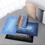 High quality classic professional Ultra soft TPE backing bathtub shower rug bathroom anti-slip mat