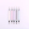 High Quality Double Head Point  Nail Manicure Art Dotting Tools Pen with diamond handle