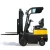 Import high quality four wheel 0.75 ton electric forklift truck with solid tire with CE certificate from China