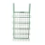 Import High quality green 5 tier metal wire basket food hanging basket display rack from China