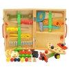 High Quality Hot Selling Childrens wooden toolbox Toys screw   tool Kids Educational wooden Toys