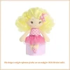 High Quality Kawaii Soft Stuffed Colorful Hair Girl Doll