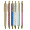 high quality luxury premium gift fiber finish barrel metal ballpoint pens-customized  ink low moq wedding gift metal ball pen