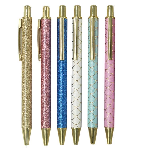 high quality luxury premium gift fiber finish barrel metal ballpoint pens-customized  ink low moq wedding gift metal ball pen