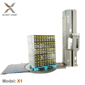High Quality Smart Wasp Pallet Stretch Wrapping Machine with automatic cut film function CE certificate