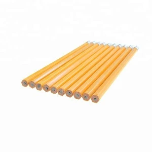 High quality yellow color 2b pencil with eraser for students