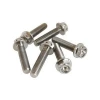 High strength custom M8 hex GR5 Ti-6al-4v bolts screws fasteners titanium flange bolt