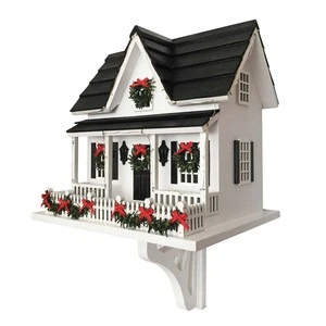 Holiday Wooden Birdhouse with Mini Led Lights