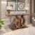 Import Home Furniture hallway side table Stainless Steel metal Frame real Marble Console Table household modern luxury from China