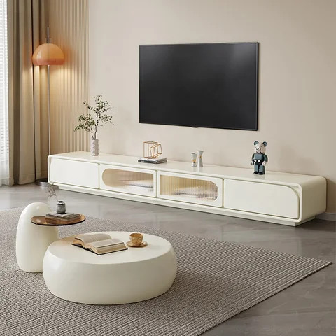 Home furniture living room sets hot sale luxury tv unit cabinets and Fiberglass Coffee Table modern tv stand with drawer