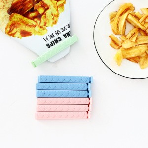 Home Plastic 5 PCs Sealed Clips Kitchen Solid Color Gadgets Small Size Snack Bag Sealer Household Useful Supplies