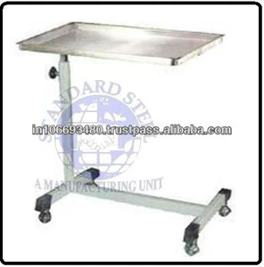 Hospital surgical stainless steel Mayo trolley
