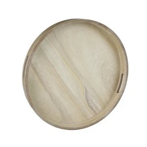 HOT Competitive vintage MDF round wooden tray