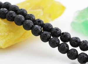 Hot Sale Best Quality 4 6 8 10 12 14mm Natural Lava Stone Bead Various Color Lava Stone Beads For jewelry making