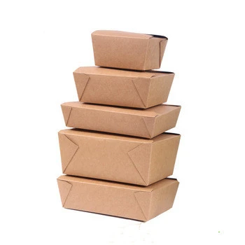 Hot Sale Eco-friendly Kraft Paper Spaghetti Pasta Packaging Boxes