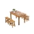Import Hot Sale Factory Price Wooden Restaurant Table and Chair Set from China