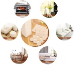 Hot sale furniture accessories black floor protectors ,heavy duty self adhesive felt pads