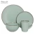 Import Hot sale new design dinner set 16pcs round shape embossing ceramic dinnerware set from China