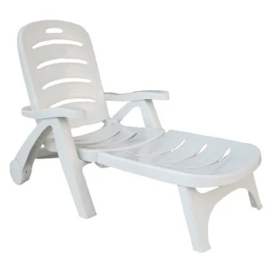 Hot sale Outdoor beach swimming pool sunbed plastic folding lounge chair beach chair