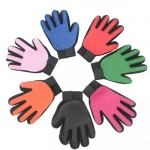 Hot sale Pet Hair Remover Grooming Hand Glove and Cat Hair Removal Mit