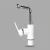 Hot Sale POM Plastic Basin Faucet Mixer Cold &amp; Hot Swan Bibcock Taps basin faucet white