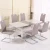 Import Hot selling dining table set modern dining room furniture tables and chairs with extendable size from China