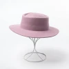 Hot Selling Europe and America Belt Decoration 100% Wool Felt Fedora Hat For Women