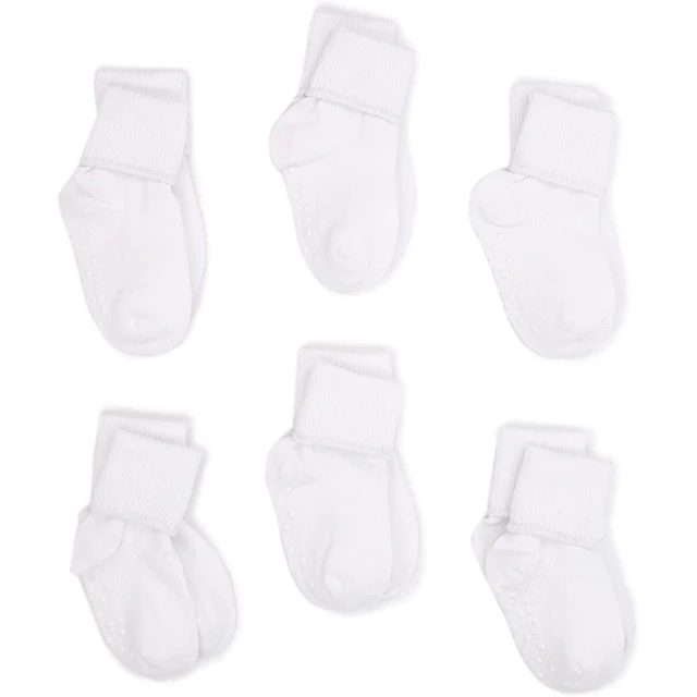 Hot Selling Non Slip 100% Cotton Newborn Organic Grip Thigh High Knee High Socks Baby Socks
