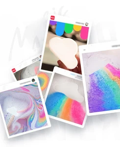 Hot selling private label natural fizzy baths bombs set essential oil rainbow baths salt bombs