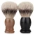 Import Hot selling real horn handle synthetic hair shaving brush with horn handle from India