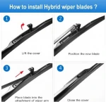 Hot selling Universal Windshield Wipers Blades Fit Any Car Window Glass Cleaning Wiper Blades