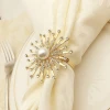Hotel Supplies Pearl Flower Napkin Buckle/Napkin Ring