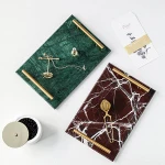 Hotel Supplies Tableware Marble Design Wedding Tray Decoration Barware Green Marble Serving Tray With Golden Handles