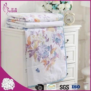 Hotsale top quality tencel print cover silk filled comforter